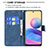 Funda de Cuero Cartera con Soporte Mariposa Carcasa B02F para Xiaomi Redmi Note 10T 5G