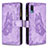 Funda de Cuero Cartera con Soporte Mariposa Carcasa B03F para Samsung Galaxy A02