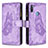 Funda de Cuero Cartera con Soporte Mariposa Carcasa B03F para Samsung Galaxy A11