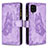 Funda de Cuero Cartera con Soporte Mariposa Carcasa B03F para Samsung Galaxy F12