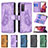 Funda de Cuero Cartera con Soporte Mariposa Carcasa B03F para Samsung Galaxy S20 FE 4G