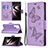 Funda de Cuero Cartera con Soporte Mariposa Carcasa B13F para Samsung Galaxy S24 Ultra 5G