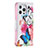 Funda de Cuero Cartera con Soporte Mariposa Carcasa L03 para Apple iPhone 13 Pro Max Rosa