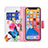 Funda de Cuero Cartera con Soporte Mariposa Carcasa L03 para Apple iPhone 13 Pro Max Rosa