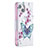 Funda de Cuero Cartera con Soporte Mariposa Carcasa L07 para Apple iPhone 14 Blanco