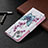 Funda de Cuero Cartera con Soporte Mariposa Carcasa L07 para Apple iPhone 14 Blanco