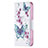 Funda de Cuero Cartera con Soporte Mariposa Carcasa L07 para Apple iPhone 14 Plus Blanco