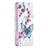 Funda de Cuero Cartera con Soporte Mariposa Carcasa L07 para Apple iPhone 15 Blanco