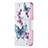 Funda de Cuero Cartera con Soporte Mariposa Carcasa L07 para Apple iPhone 15 Pro Max Rosa