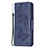 Funda de Cuero Cartera con Soporte Mariposa Carcasa L09 para Apple iPhone 14 Azul