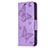 Funda de Cuero Cartera con Soporte Mariposa Carcasa L09 para Apple iPhone 15 Plus Morado