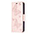 Funda de Cuero Cartera con Soporte Mariposa Carcasa L09 para Apple iPhone 15 Plus Rosa