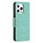 Funda de Cuero Cartera con Soporte Mariposa Carcasa L09 para Apple iPhone 15 Pro Verde