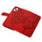 Funda de Cuero Cartera con Soporte Mariposa Carcasa L10 para Apple iPhone 13 Mini Rojo