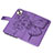 Funda de Cuero Cartera con Soporte Mariposa Carcasa L10 para Apple iPhone 14 Plus Purpura Claro