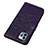 Funda de Cuero Cartera con Soporte Mariposa Carcasa L10 para Apple iPhone 15 Pro Max Morado