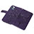 Funda de Cuero Cartera con Soporte Mariposa Carcasa L10 para Apple iPhone 15 Pro Max Morado