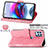 Funda de Cuero Cartera con Soporte Mariposa Carcasa para Motorola Moto G100 5G