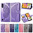 Funda de Cuero Cartera con Soporte Mariposa Carcasa para Samsung Galaxy A01 SM-A015