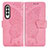 Funda de Cuero Cartera con Soporte Mariposa Carcasa para Samsung Galaxy Z Fold4 5G