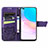 Funda de Cuero Cartera con Soporte Mariposa Carcasa S01D para Huawei Honor 50 Lite