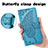 Funda de Cuero Cartera con Soporte Mariposa Carcasa S01D para Samsung Galaxy S22 Ultra 5G