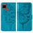 Funda de Cuero Cartera con Soporte Mariposa Carcasa Y01B para Realme 7i RMX2193