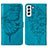 Funda de Cuero Cartera con Soporte Mariposa Carcasa Y06B para Samsung Galaxy S21 FE 5G