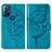 Funda de Cuero Cartera con Soporte Mariposa Carcasa YB1 para Motorola Moto G Play (2023)