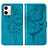 Funda de Cuero Cartera con Soporte Mariposa Carcasa YB1 para Motorola Moto G54 5G