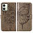 Funda de Cuero Cartera con Soporte Mariposa Carcasa YB1 para Motorola Moto G54 5G