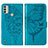 Funda de Cuero Cartera con Soporte Mariposa Carcasa YB1 para Nokia C31