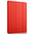 Funda de Cuero Cartera con Soporte para Apple iPad Mini 3 Rojo