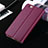 Funda de Cuero Cartera con Soporte para Apple iPhone 6S Plus Morado