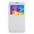 Funda de Cuero Cartera con Soporte para Samsung Galaxy Mega 2 G7508Q Blanco