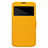 Funda de Cuero Cartera con Soporte para Samsung Galaxy Mega 6.3 i9200 i9205 Amarillo