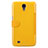 Funda de Cuero Cartera con Soporte para Samsung Galaxy Mega 6.3 i9200 i9205 Amarillo