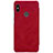 Funda de Cuero Cartera con Soporte para Xiaomi Redmi Note 5 Rojo