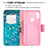 Funda de Cuero Cartera con Soporte Patron de Moda Carcasa B01F para Samsung Galaxy A11