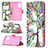 Funda de Cuero Cartera con Soporte Patron de Moda Carcasa B01F para Samsung Galaxy S20 FE 4G