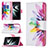 Funda de Cuero Cartera con Soporte Patron de Moda Carcasa B01F para Samsung Galaxy S21 FE 5G