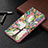 Funda de Cuero Cartera con Soporte Patron de Moda Carcasa B01F para Samsung Galaxy S21 FE 5G