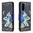 Funda de Cuero Cartera con Soporte Patron de Moda Carcasa B03F para Samsung Galaxy S20 FE 4G