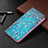 Funda de Cuero Cartera con Soporte Patron de Moda Carcasa B03F para Samsung Galaxy S21 5G