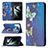 Funda de Cuero Cartera con Soporte Patron de Moda Carcasa B03F para Samsung Galaxy S21 FE 5G