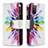 Funda de Cuero Cartera con Soporte Patron de Moda Carcasa B04F para Samsung Galaxy F02S SM-E025F