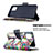 Funda de Cuero Cartera con Soporte Patron de Moda Carcasa B04F para Samsung Galaxy Note 10 Lite