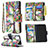 Funda de Cuero Cartera con Soporte Patron de Moda Carcasa B04F para Samsung Galaxy Note 10 Lite