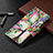 Funda de Cuero Cartera con Soporte Patron de Moda Carcasa B04F para Samsung Galaxy Note 10 Lite