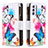 Funda de Cuero Cartera con Soporte Patron de Moda Carcasa B04F para Samsung Galaxy Quantum2 5G